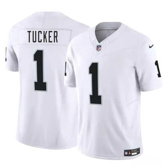 Men & Women & Youth Las Vegas Raiders #1 Tre Tucker White 2025 F.U.S.E. Vapor Stitched Jersey,We sell and wholesale Men & Women & Youth Las Vegas Raiders #1 Tre Tucker White 2025 F.U.S.E. Vapor Stitched Jersey on line form chian!